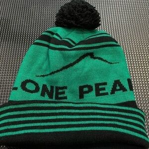 Lone Peak Mountain Utah Pom Beanie Hat